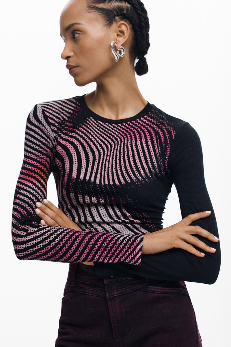 【NEW】デシグアル（Desigual）/【5サイズ展開】グラフィティプリントロングスリーブカットソー 2026SS 新作 5サイズ展開】グラフィティプリントロングスリーブカットソー 2026SS