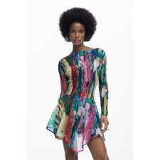 【5サイズ展開】ギャザー入りアシンメトリードレス 2026SS 新作