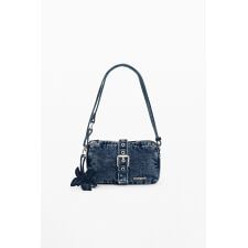 フラワーチャーム付き デニムショルダーバッグ 2026SS 新作