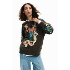 【5サイズ展開】フラワーコラージュ柄のスウェット 2026SS 新作