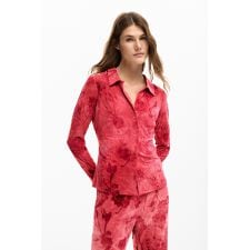 【5サイズ展開】フラワー柄刺繍のロングスリーブシャツ 2026SS 新作