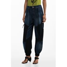 【6サイズ展開】パッチワークデニムパンツ 2026SS