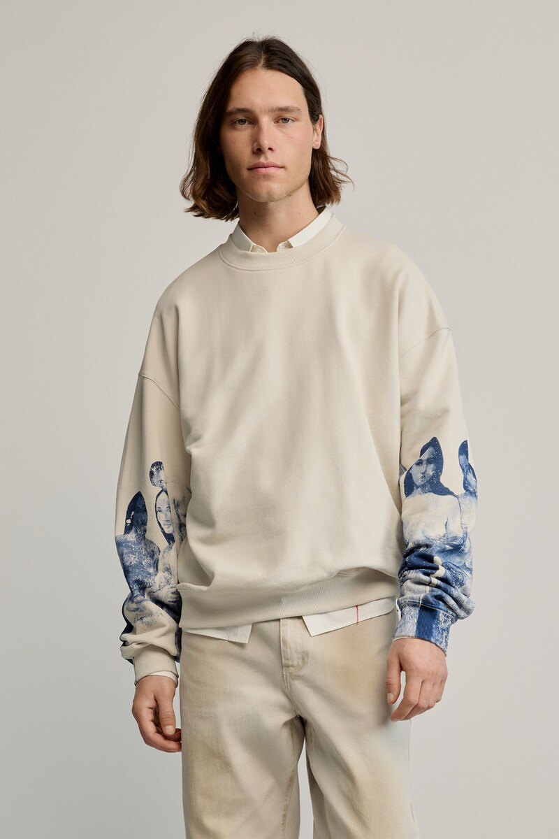 【Desigual】24WWSK27 SURRAL BLOSSOMLACROIX スウェットロングスリーブスウェットパーカー Printed sweatshirt M. Christian Lacroix women's I Desigual.com