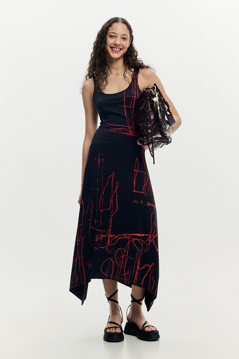 Desigual ノースリーブニットワンピース S デジグアル デシグアル Desigual ワンピースノースリーブ SIDNEY （グレー
