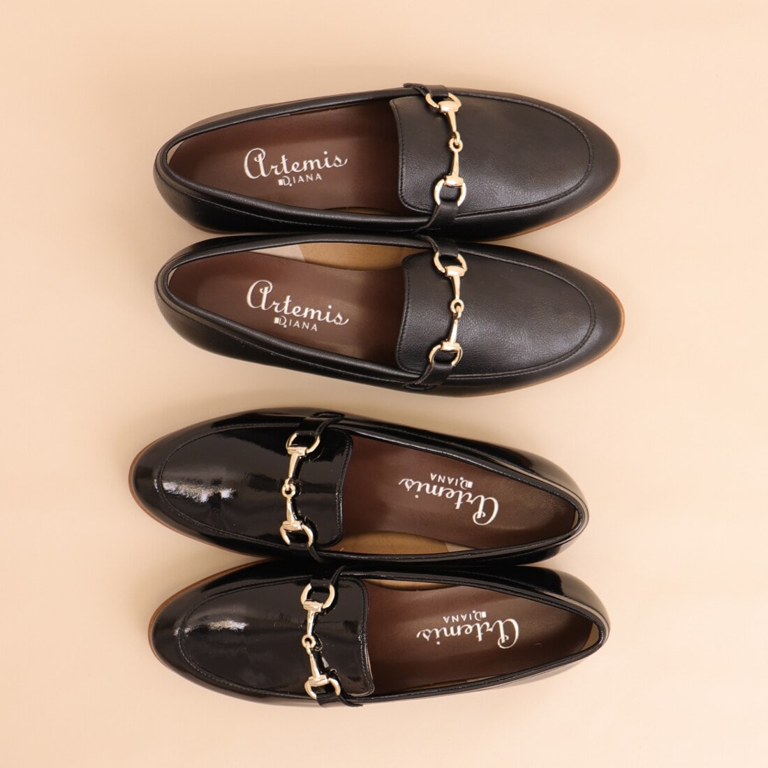 箱付 美品 完売 24AW【DIANA スクエアビットローファー】ブラック 新色追加】ビットローファー | アルテミス by ダイアナ(artemis by