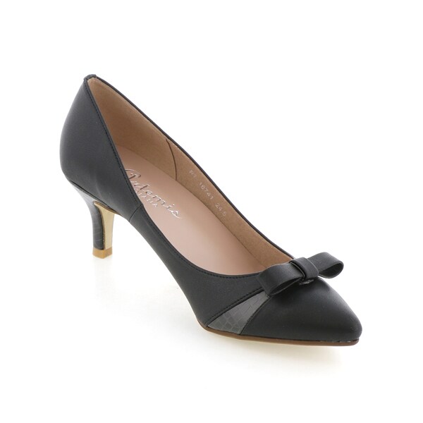 特別価格 異素材コンビプチリボンパンプス まとめ買い歓迎 Cpcoop Us