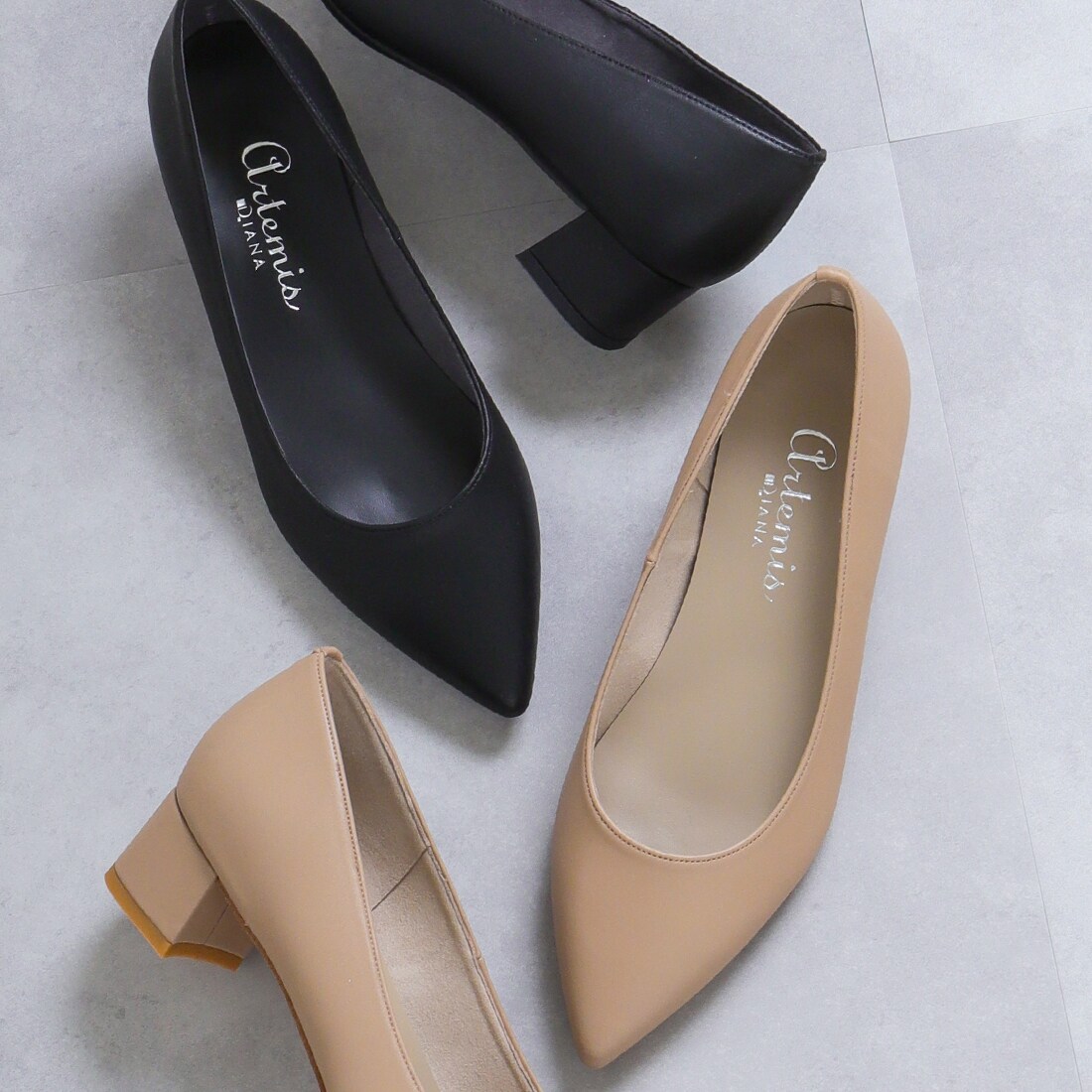 新作 チャンキーヒールプレーンパンプス アルテミス By ダイアナ Artemis By Diana Rt ファッション通販 マルイウェブチャネル