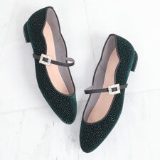 アルテミス by ダイアナ(artemis by DIANA)のラメベルベット/エナメル　メリージェーンパンプス