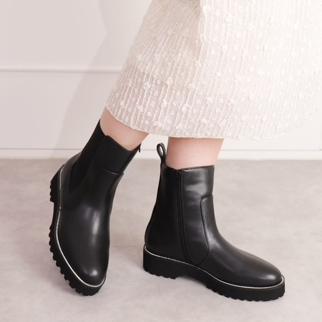 片足300g】超軽量ボールチェーンサイドゴアブーツ | アルテミス by