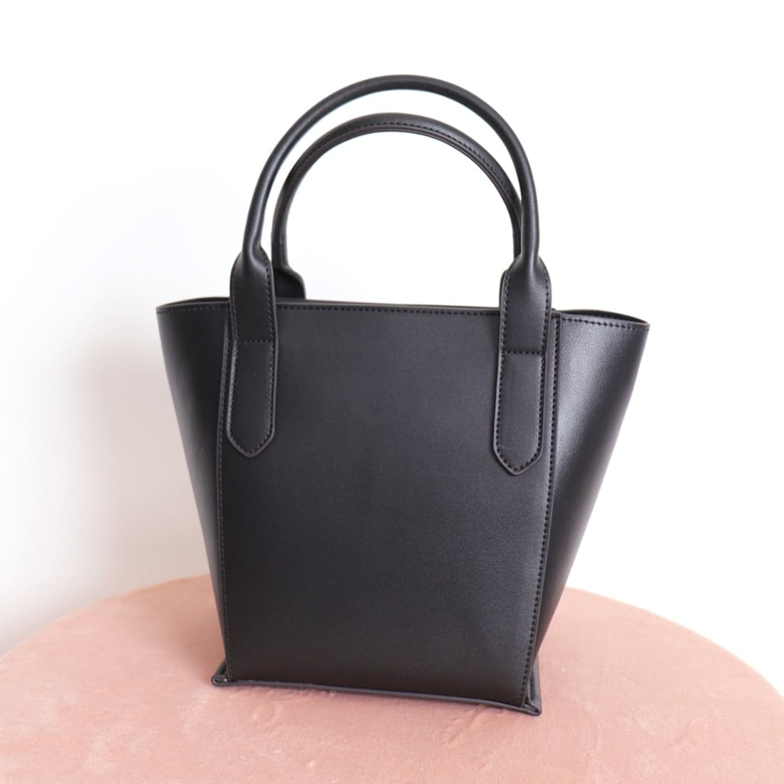 RANDA 2WAY ラタンスクエアハンドバッグ ブラック RANDA｜2WAY ラタンスクエアハンドバッグ | Rakuten Fashion