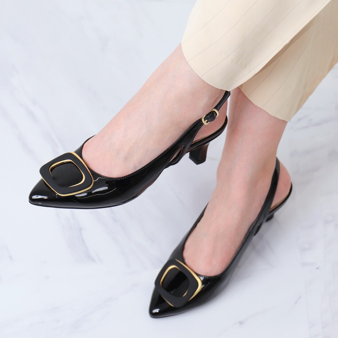 値下げします　ダイアナ　新品パンプス パンプス ポインテッドトゥ レースパンプス 5cm 6cm 7cm 8cm