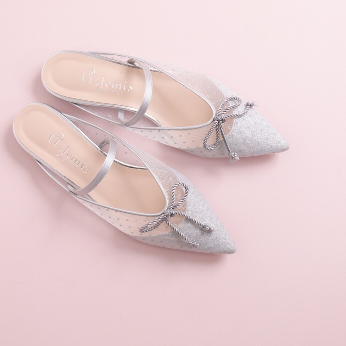 【美品】ダイアナ ストラップ付きミュール 47083-152-