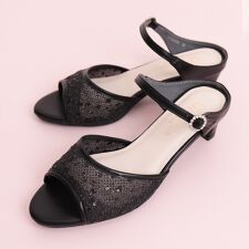 アルテミス by ダイアナ(artemis by DIANA)のチュール×スパンコール×ラメ　ミュールサンダル