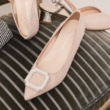 【25秋冬新作】ビジューバックル　ポインテッドトゥパンプス