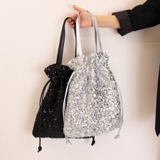 【25秋冬新作】【A4対応】スパンコール巾着トートバッグ