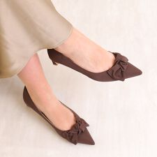 【26春夏新作】ビッグリボン　ポインテッドトゥパンプス