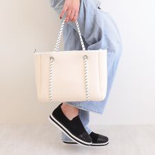 ポーチ付き ショルダーベルト付属2WAYネオプレントートバッグ