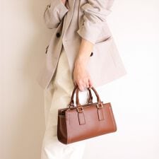 【26春夏新作】ショルダーベルト付属 2WAYスカーフリボンバッグ