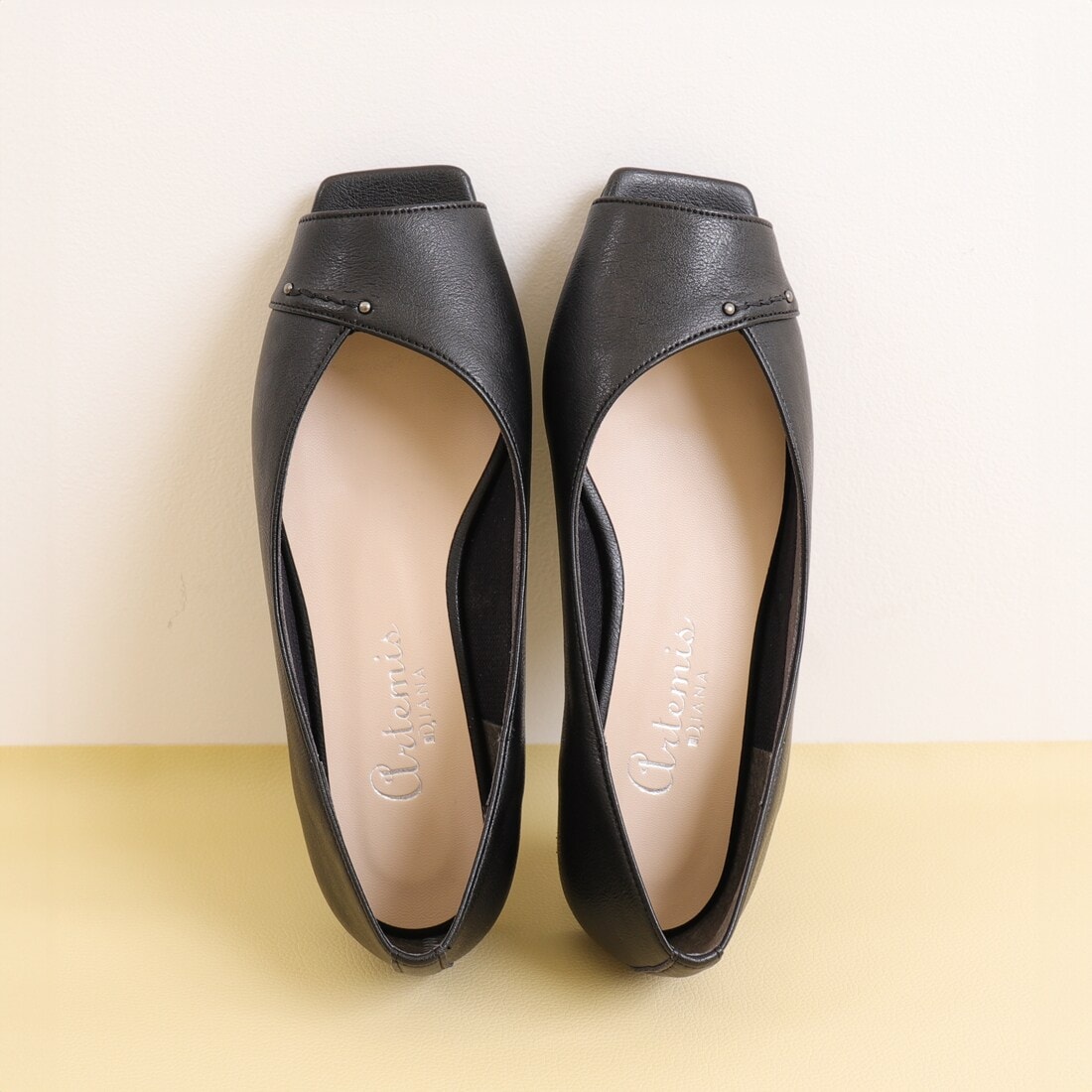 【片足150g】軽量 オープントゥフラットシューズ