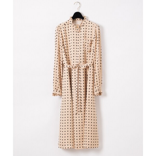Grace continental【大人気即完売】ドットプリントシャツドレス ドットプリントシャツドレス | グレースコンチネンタル(GRACE