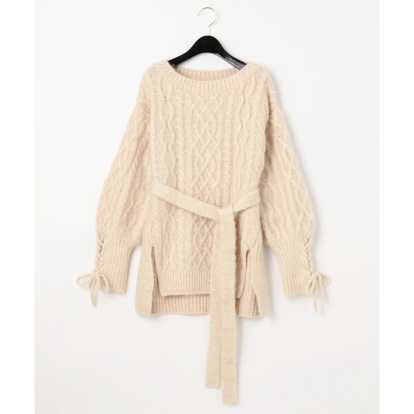 GRACE CONTINENTAL 21AW ケーブルチュニックニットトップ ケーブルチュニックニットトップ | グレースコンチネンタル(GRACE