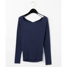 バッククロスニットトップ