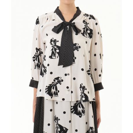 ダンサードットボウタイブラウス | グレースコンチネンタル(GRACE  