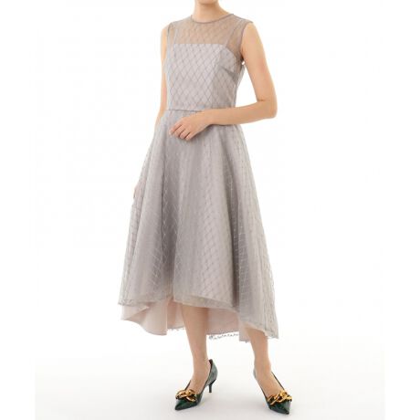 メッシュチュール刺繍ドレス | グレースコンチネンタル(GRACE CONTINENTAL) | 0221135007 | ファッション通販