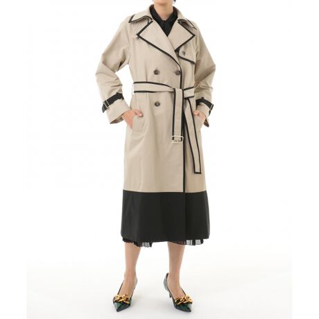 バイカラートレンチコート グレースコンチネンタル Grace Continental ファッション通販 マルイウェブチャネル