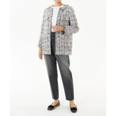 ツイードフリンジロングジャケット | グレースコンチネンタル(GRACE  