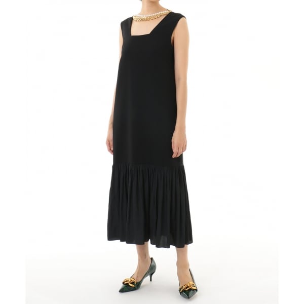 LOW CLASSIC(ロウ クラシック) シースルー ステッチ ドレス