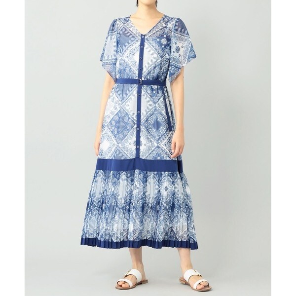 【未使用級♡近年モデル】グレースコンチネンタル　バンダナバイカラーワンピース グレースコンチネンタル バイカラーワンピース バンダナバイカラー