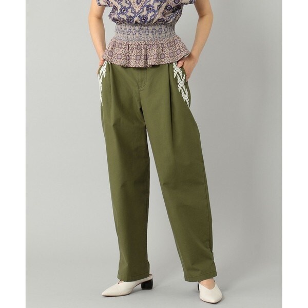 刺繍テーパードパンツ | グレースコンチネンタル(GRACE CONTINENTAL