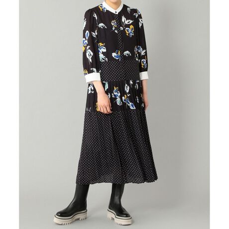 ドットフラワー切替ワンピース | グレースコンチネンタル(GRACE  