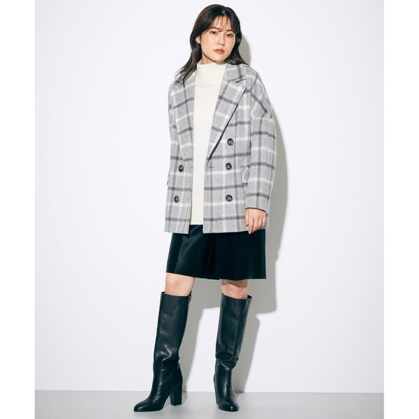 チェックシャギーコート | グレースコンチネンタル(GRACE CONTINENTAL