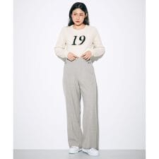 ウールストレッチセミワイドパンツ