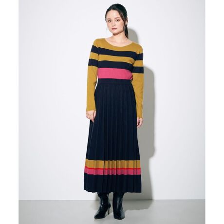 カラーボーダーニットワンピース グレースコンチネンタル Grace Continental ファッション通販 マルイウェブチャネル