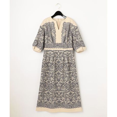 レースプリントカットドレス | グレースコンチネンタル(GRACE  
