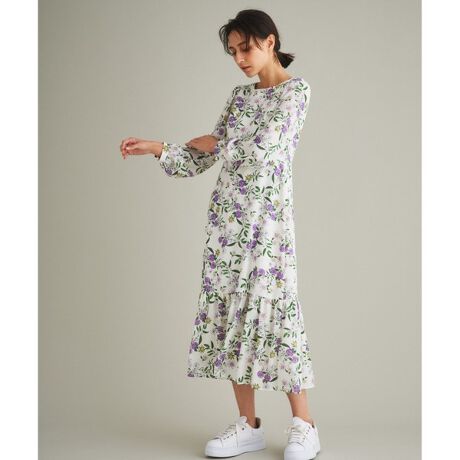 ローズプリントフレアワンピース | グレースコンチネンタル(GRACE  