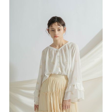 楊柳刺繍ブラウス | グレースコンチネンタル(GRACE CONTINENTAL 
