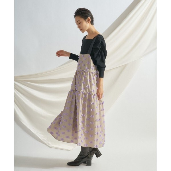 グレースコンチネンタル　チェーンベルトプリントワンピース チェーンベルトプリントワンピース / GRACE CONTINENTAL | GRACE