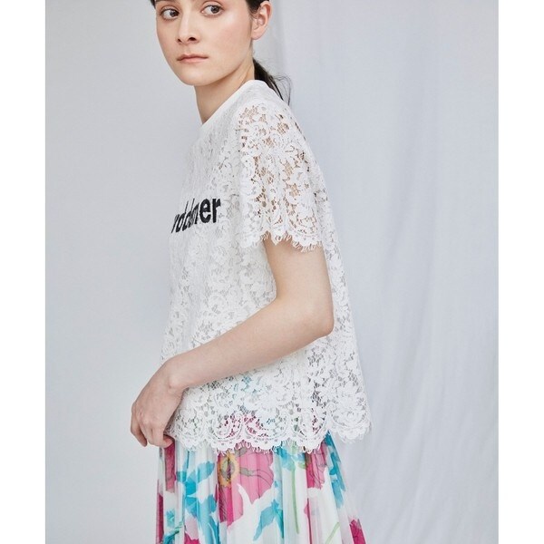 20SS グレースコンチネンタル  ロゴパッチトップ Tシャツ イエナ 20SS グレースコンチネンタル ロゴパッチトップ Tシャツ イエナ WOMEN