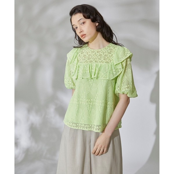 グレースコンチネンタル（GRACE CONTINENTAL）/レースフリルトップ レースフリルトップ | グレースコンチネンタル(GRACE CONTINENTAL