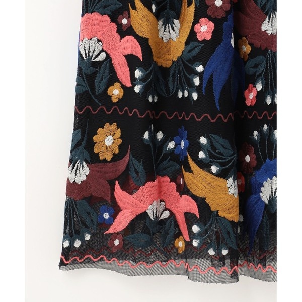 マルチ刺繍スカート | グレースコンチネンタル(GRACE CONTINENTAL
