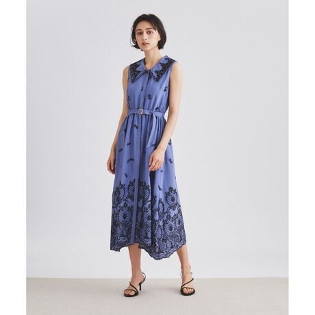 ビッグカラー刺繍ワンピース | グレースコンチネンタル(GRACE 