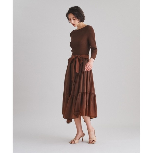 【新品未使用】グレースコンチネンタル ダイアグラム バックパールニットワンピース バックパールニットワンピース | グレースコンチネンタル(GRACE