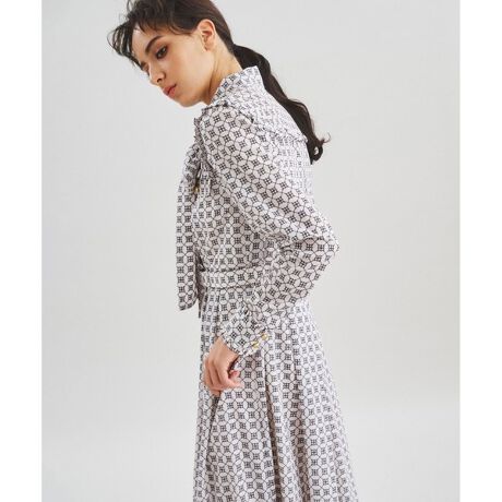 グレースコンチネンタルチェッカープリントキャミドレス36 （キカ  