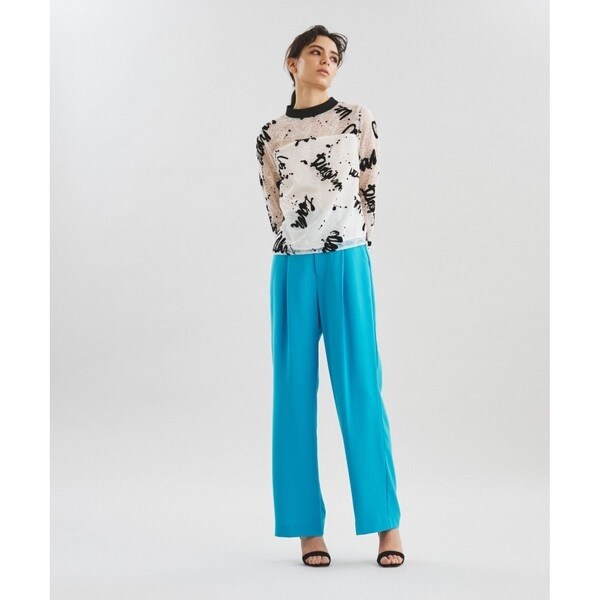 レースフロッキープリントトップ