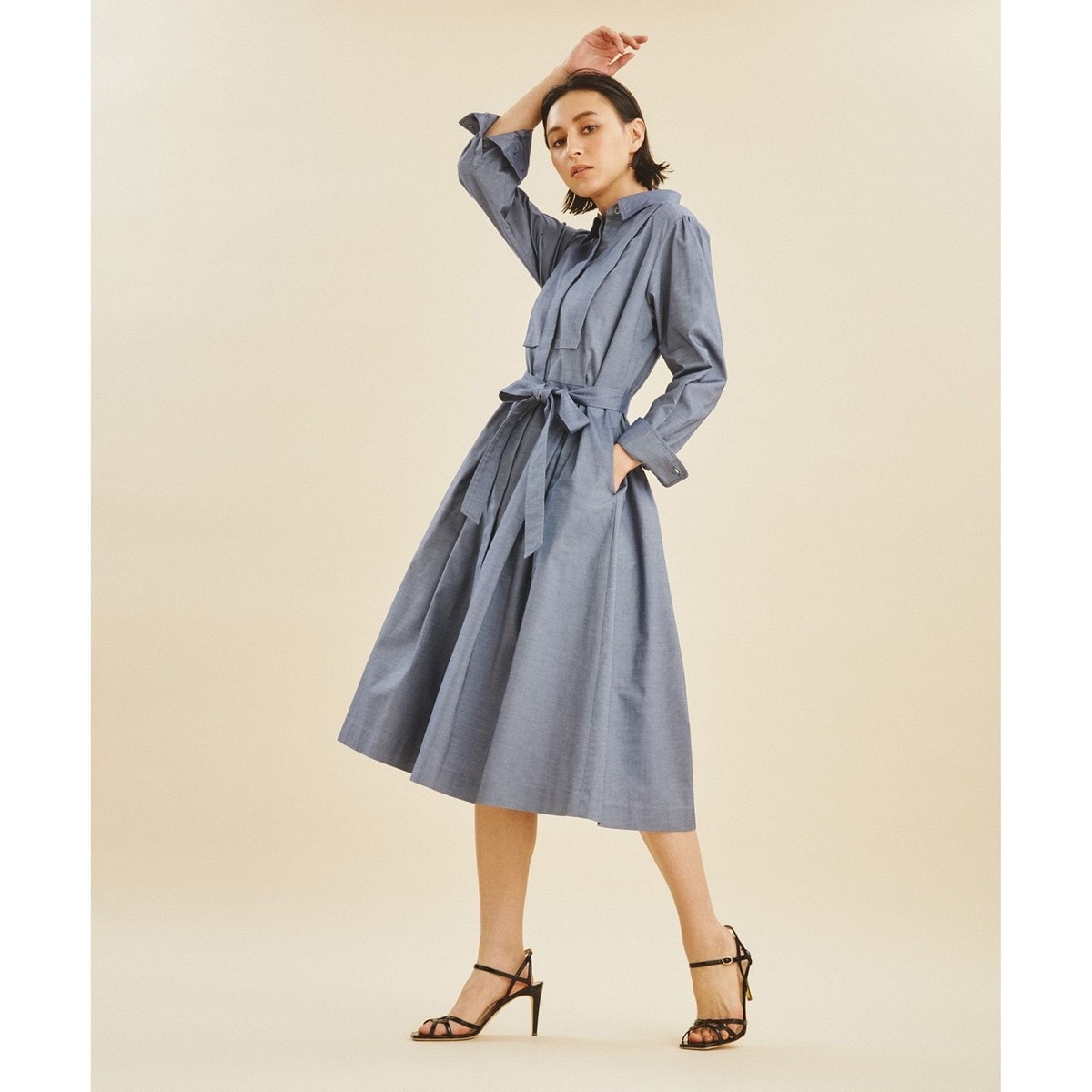 コットンシャンブレーワンピース | グレースコンチネンタル(GRACE