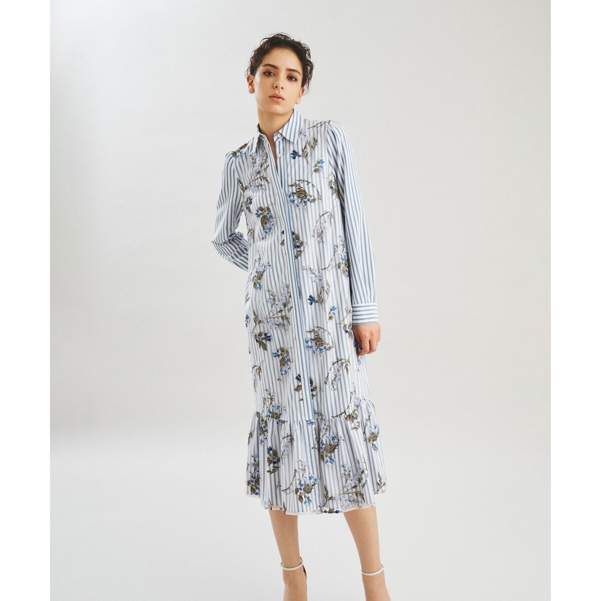 スズラン刺繍シャツワンピース | グレースコンチネンタル(GRACE